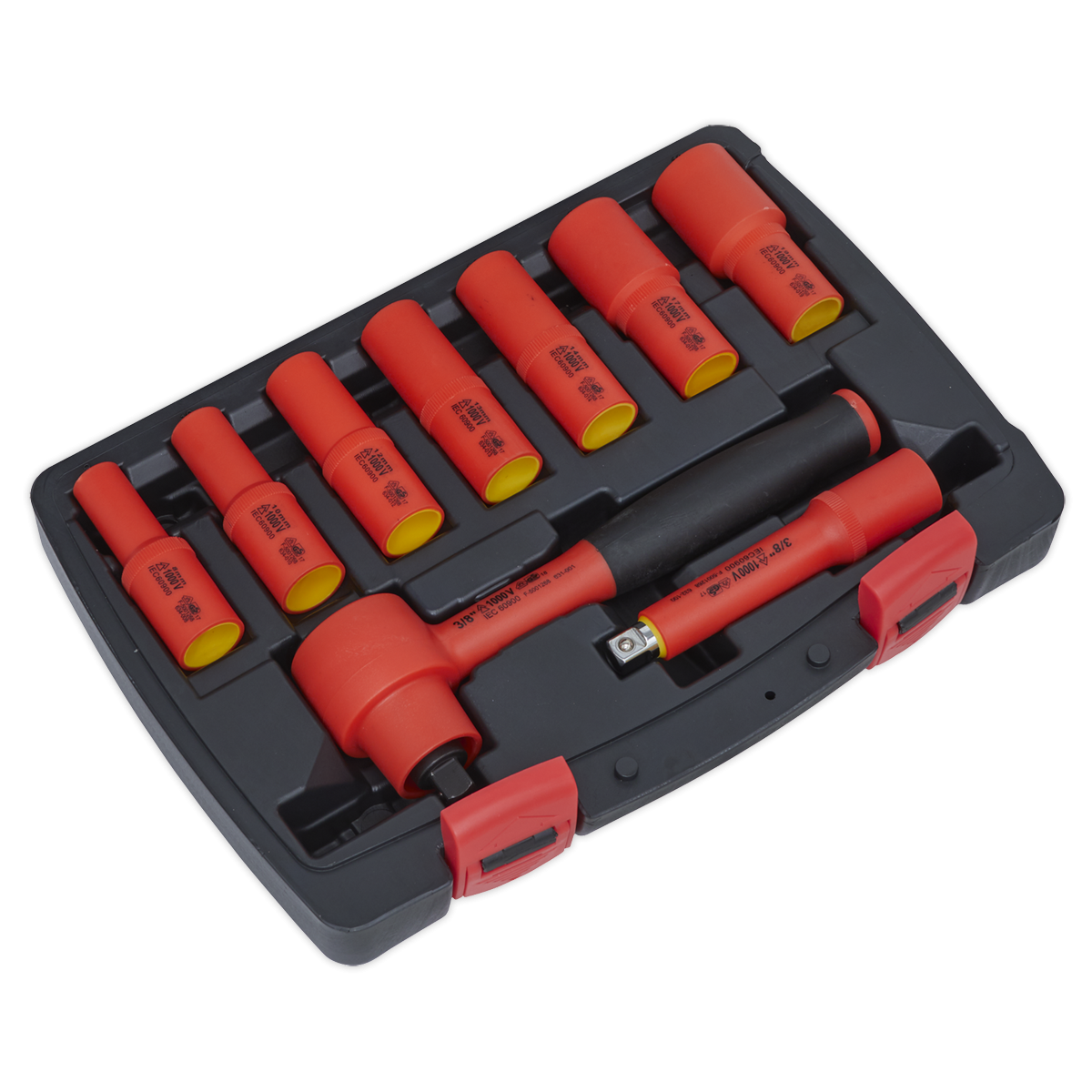 Premier AK7942 Premier Insulated Socket Set 3/8"Sq Drive 9pc - VDE Approved