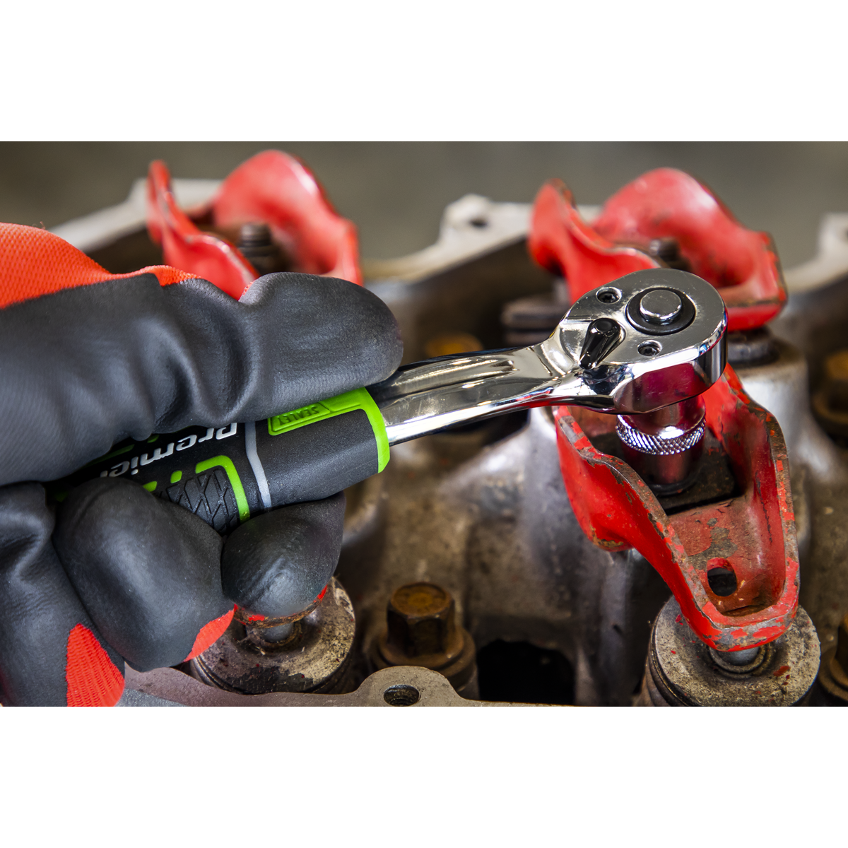 Premier AK7980HV Premier Mechanic's Tool Kit 144pc - Hi-Vis Green