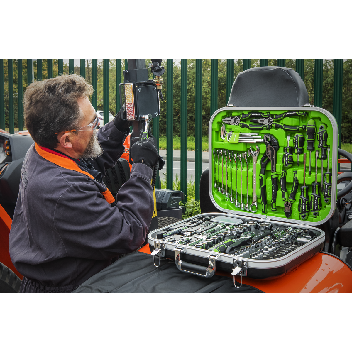 Premier AK7980HV Premier Mechanic's Tool Kit 144pc - Hi-Vis Green