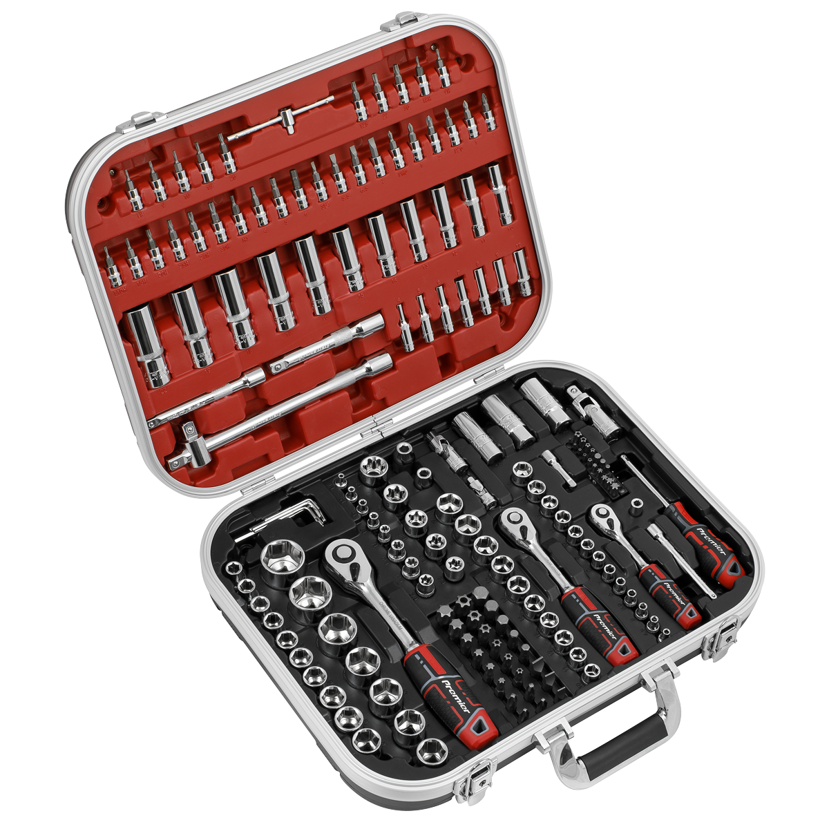 Premier AK7981 Premier Socket Set 1/4", 3/8" & 1/2"Sq Drive 172pc