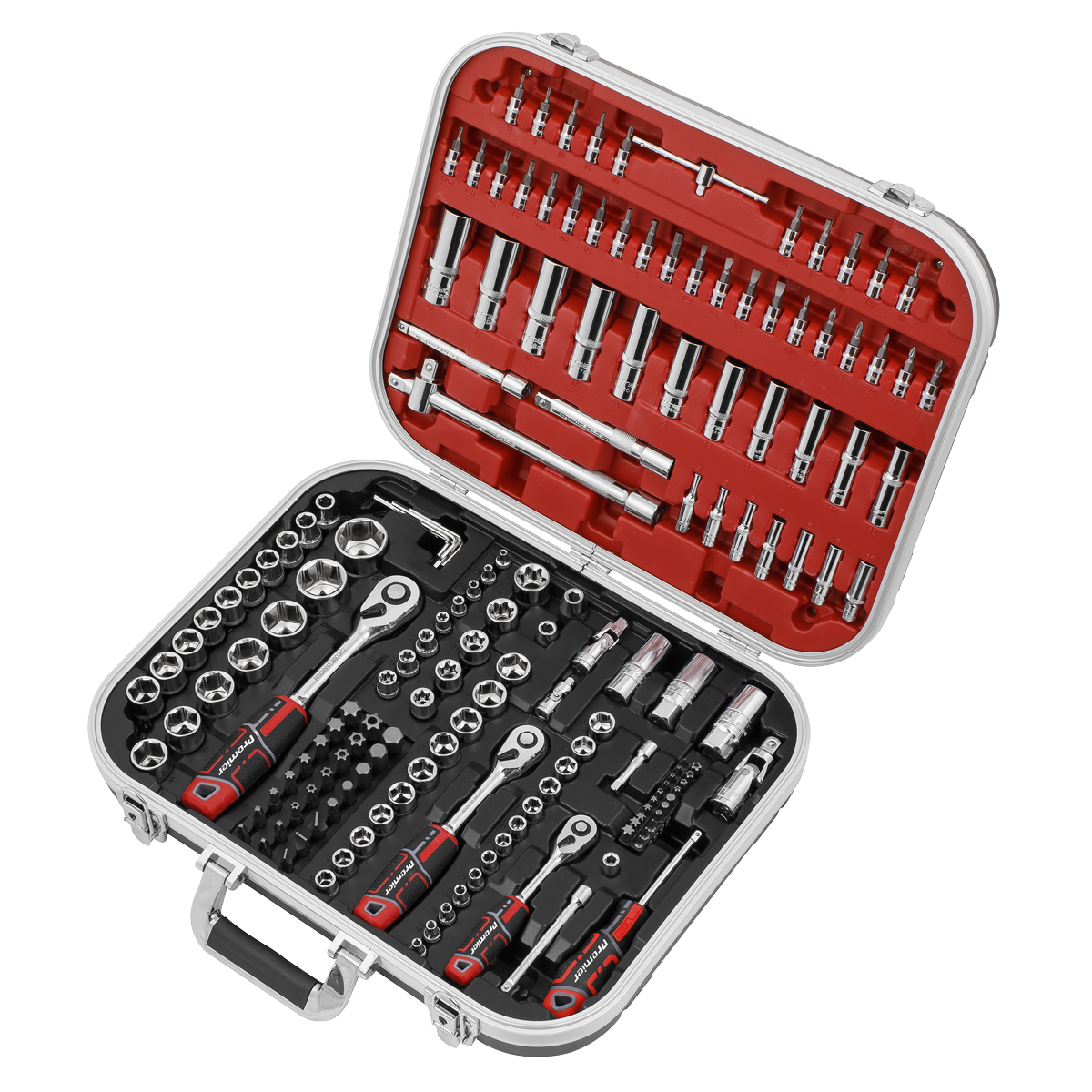Premier AK7981 Premier Socket Set 1/4", 3/8" & 1/2"Sq Drive 172pc