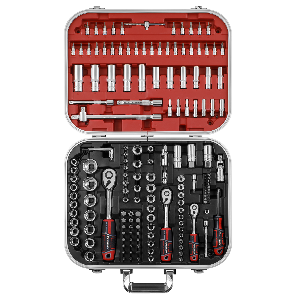 Premier AK7981 Premier Socket Set 1/4", 3/8" & 1/2"Sq Drive 172pc