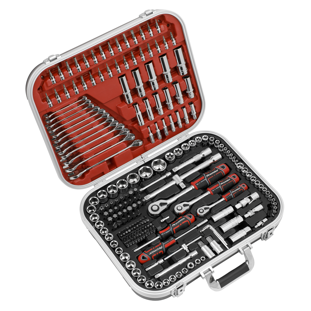 Premier AK7982 Premier Socket Set 1/4", 3/8" & 1/2"Sq Drive 216pc