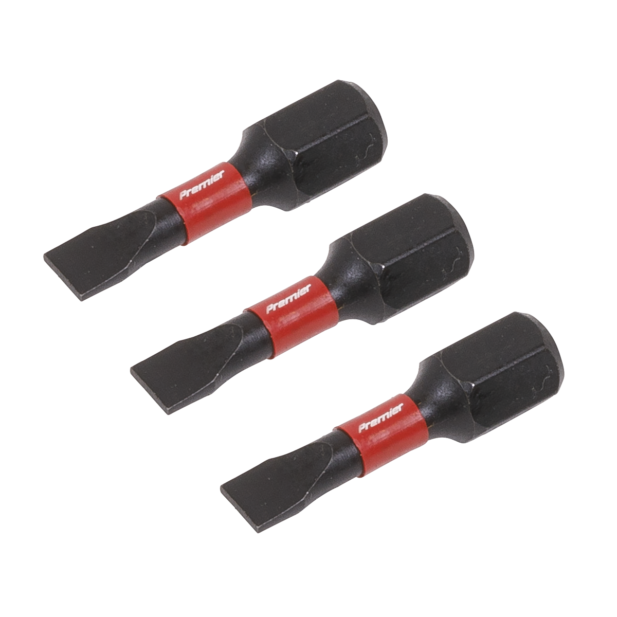 Premier AK8201 Premier Slotted Impact Power Tool Bits 4.5 x 25mm 3pc