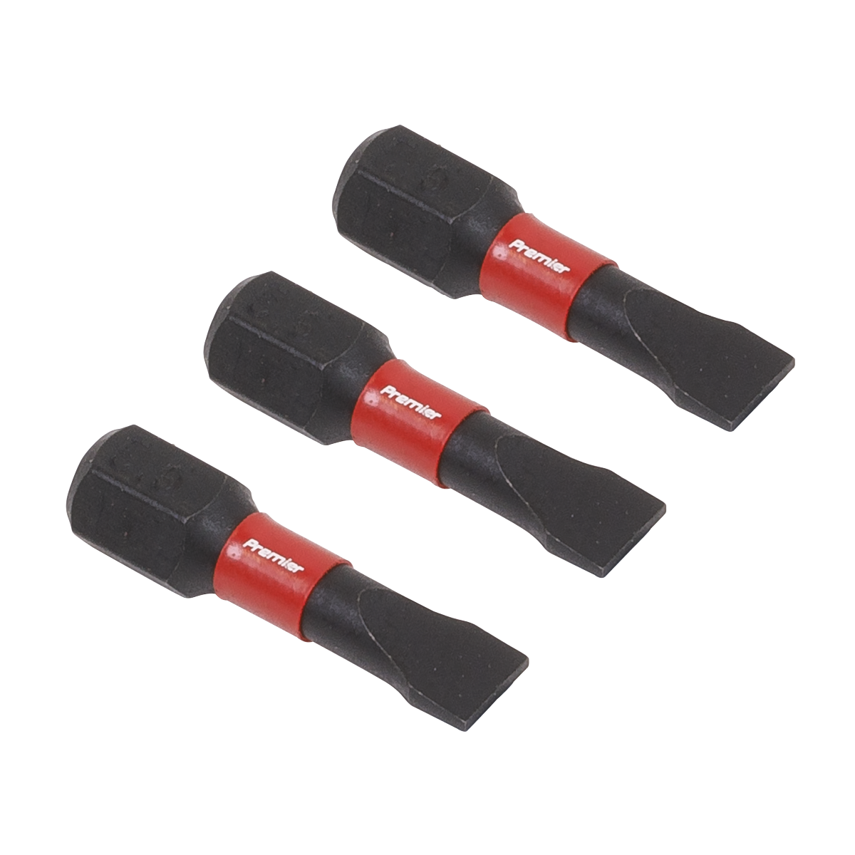 Premier AK8202 Premier Slotted Impact Power Tool Bits 5.5 x 25mm 3pc