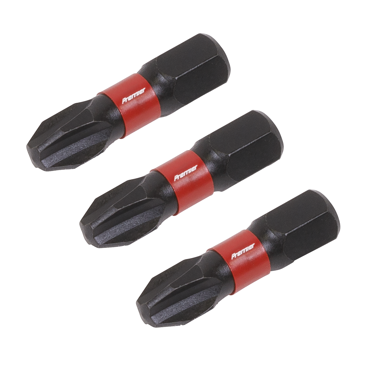Premier AK8206 Premier Phillips Impact Power Tool Bits #3 x 25mm 3pc