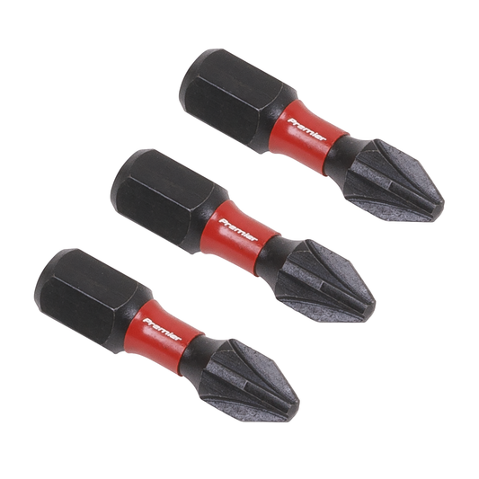 Premier AK8208 Premier Pozi Impact Power Tool Bits #2 x 25mm 3pc