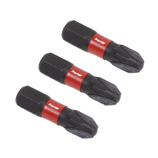 Premier AK8209 Pozi Impact Power Tool Bits #3 x 25mm 3pc