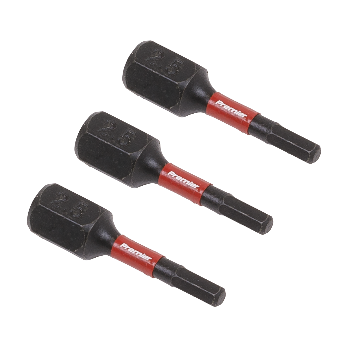 Premier AK8210 Premier Hex Impact Power Tool Bits 2.5 x 25mm 3pc