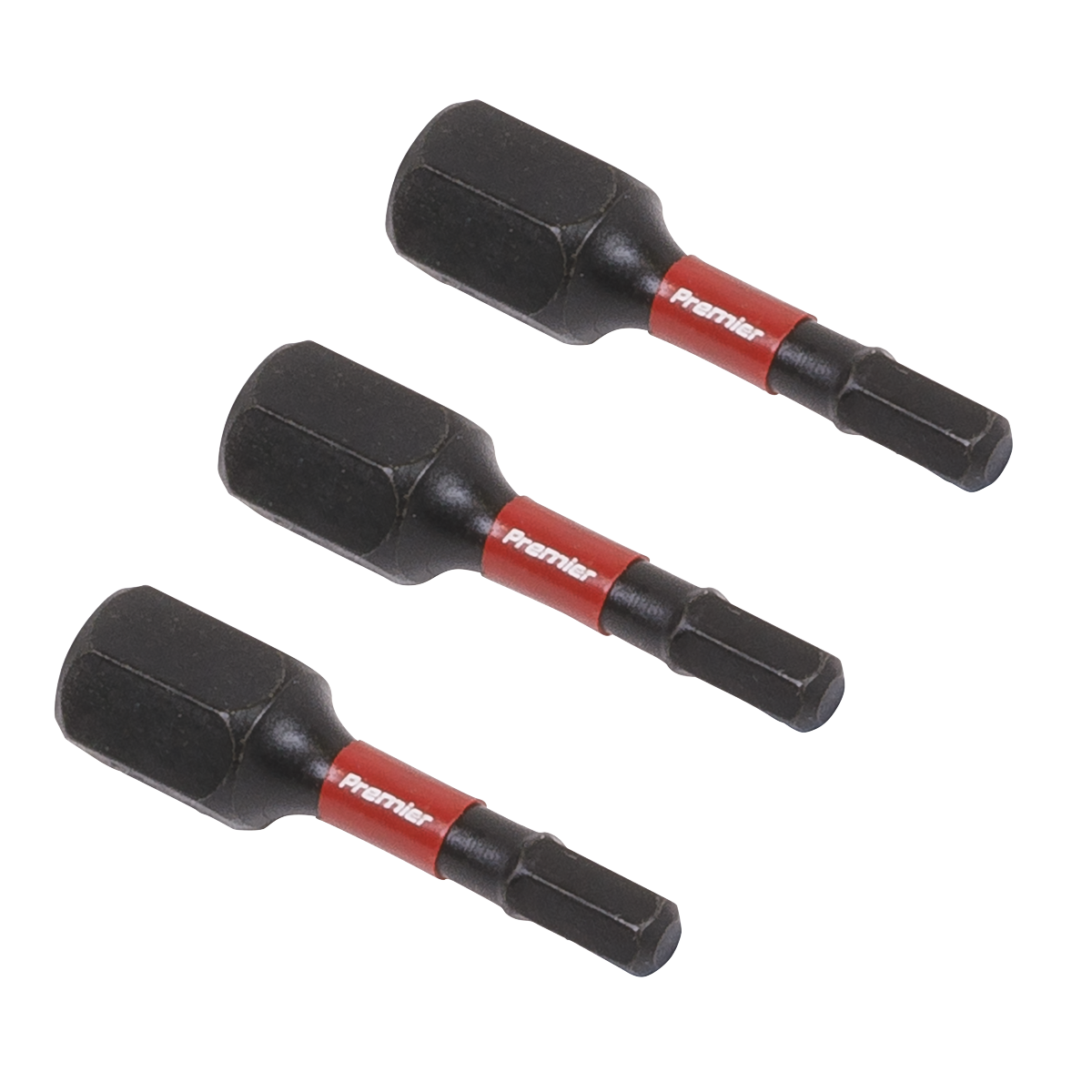 Premier AK8211 Premier Hex Impact Power Tool Bits 3 x 25mm 3pc