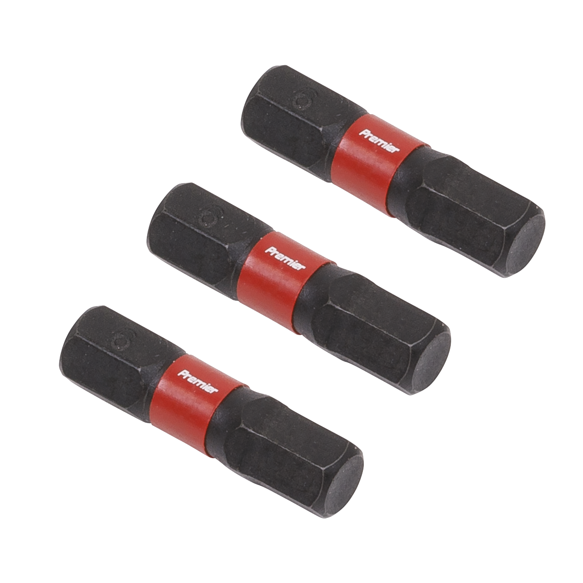 Premier AK8214 Premier Hex Impact Power Tool Bits 6 x 25mm 3pc