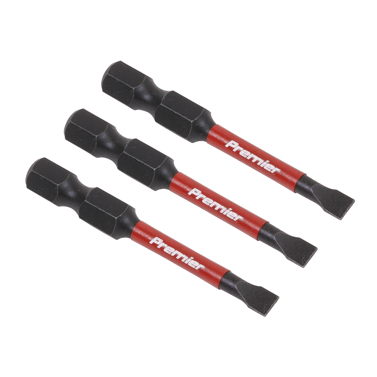 Premier AK8226 Premier Slotted Impact Power Tool Bits 4.5 x 50mm 3pc