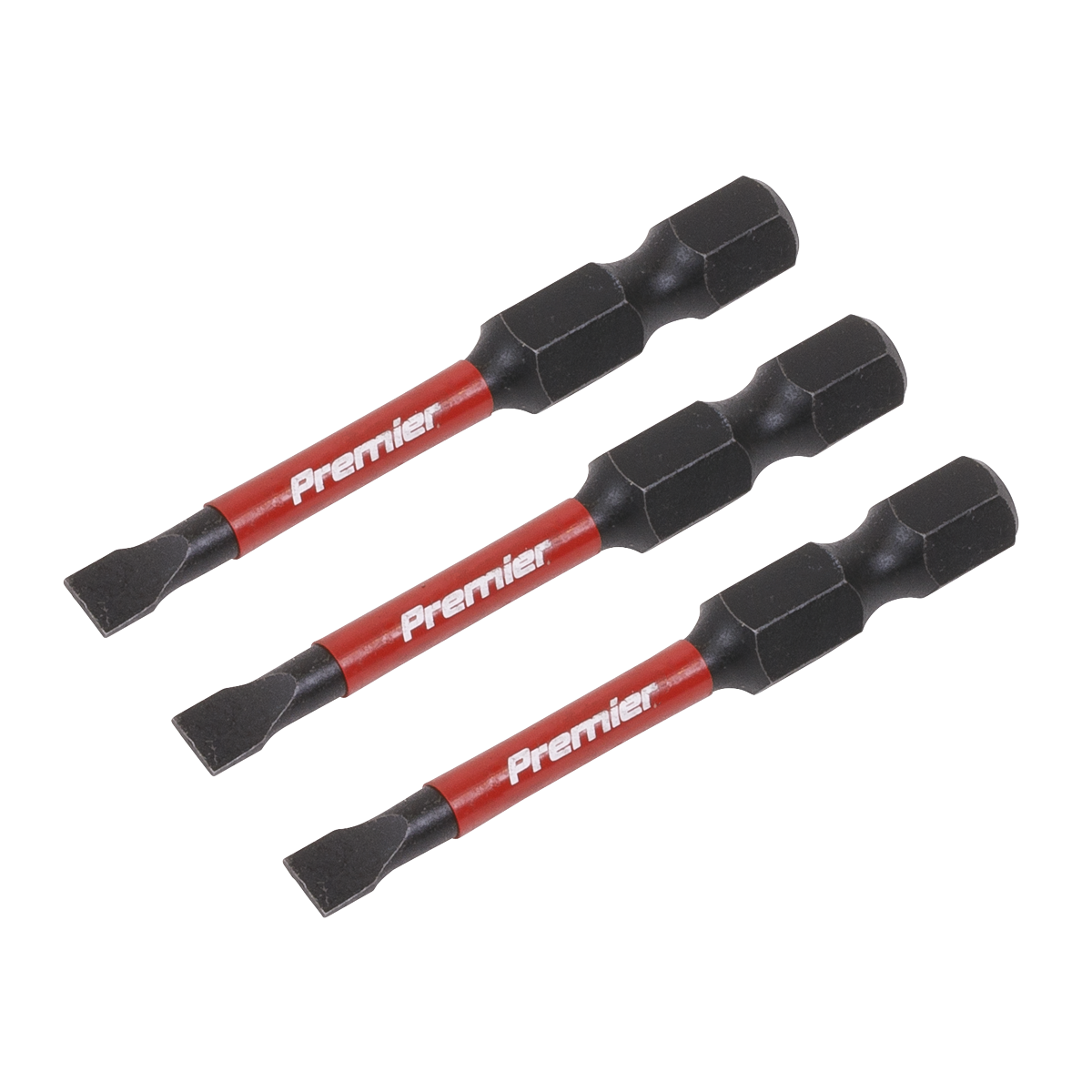 Premier AK8226 Premier Slotted Impact Power Tool Bits 4.5 x 50mm 3pc