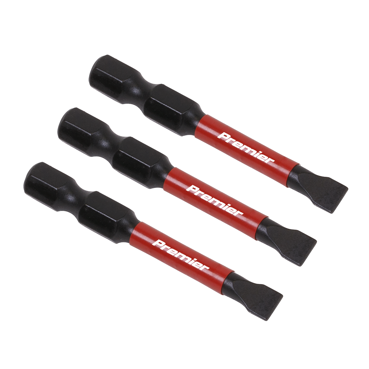 Premier AK8227 Premier Slotted Impact Power Tool Bits 5.5 x 50mm 3pc