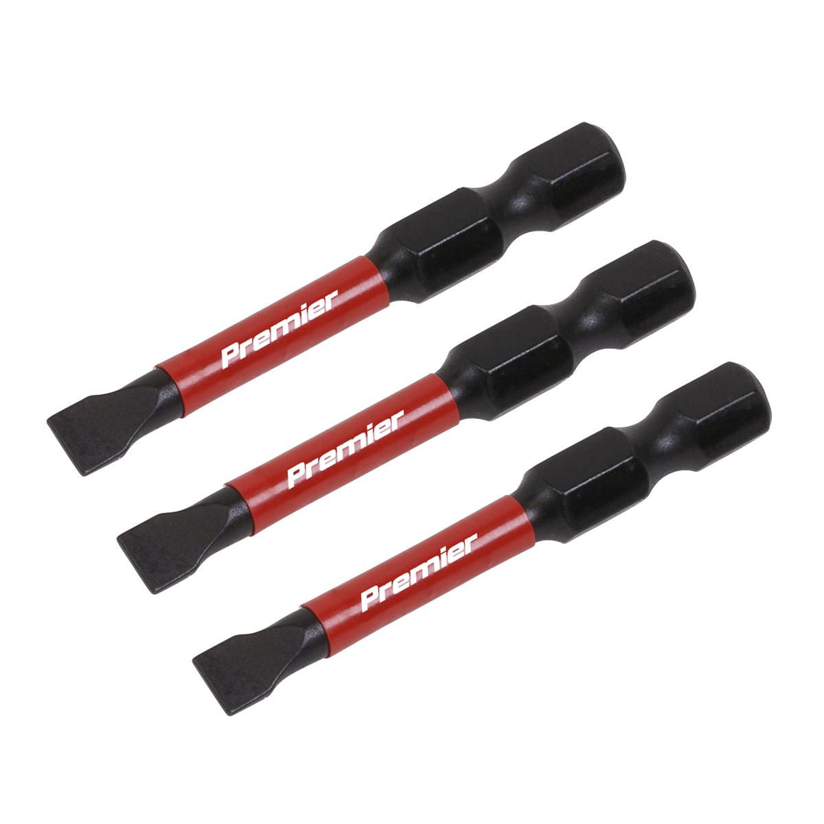 Premier AK8227 Premier Slotted Impact Power Tool Bits 5.5 x 50mm 3pc