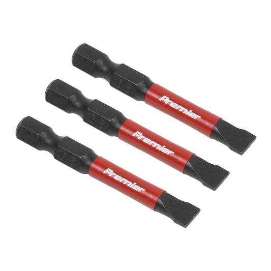 Premier AK8228 Premier Slotted Impact Power Tool Bits 6.5 x 50mm 3pc