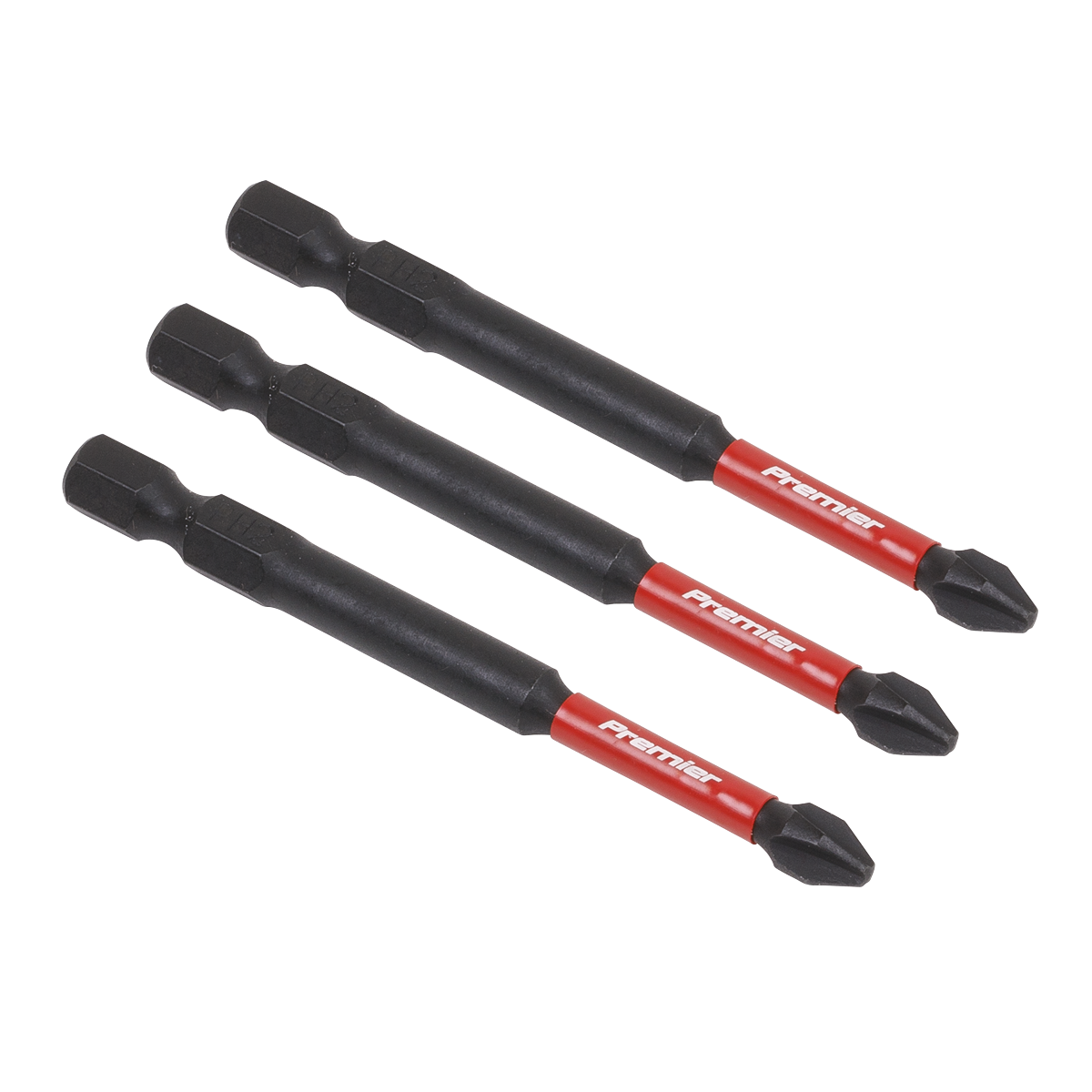 Premier AK8255 Premier Phillips Impact Power Tool Bits #2 x 75mm 3pc