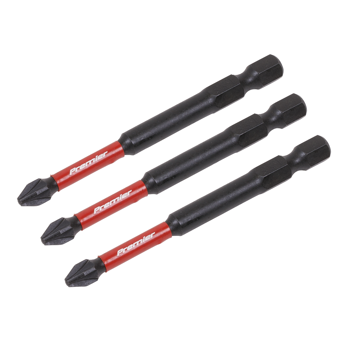 Premier AK8258 Premier Pozi Impact Power Tool Bits #2 x 75mm 3pc