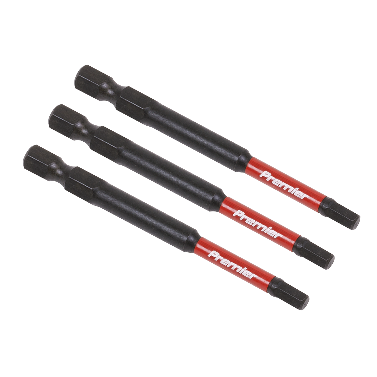 Premier AK8262 Premier Hex Impact Power Tool Bits 4 x 75mm 3pc