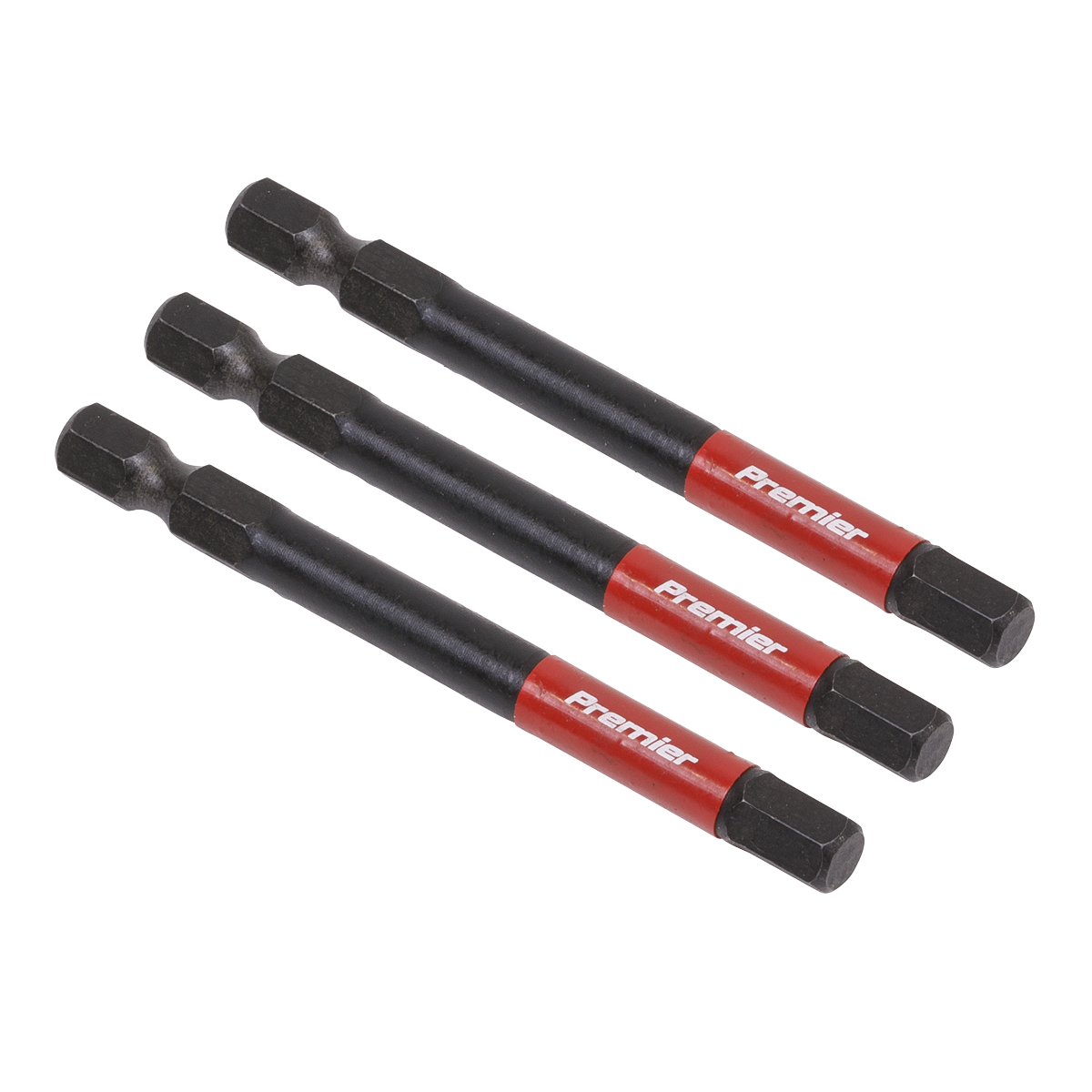 Premier AK8264 Premier Hex Impact Power Tool Bits 6 x 75mm 3pc
