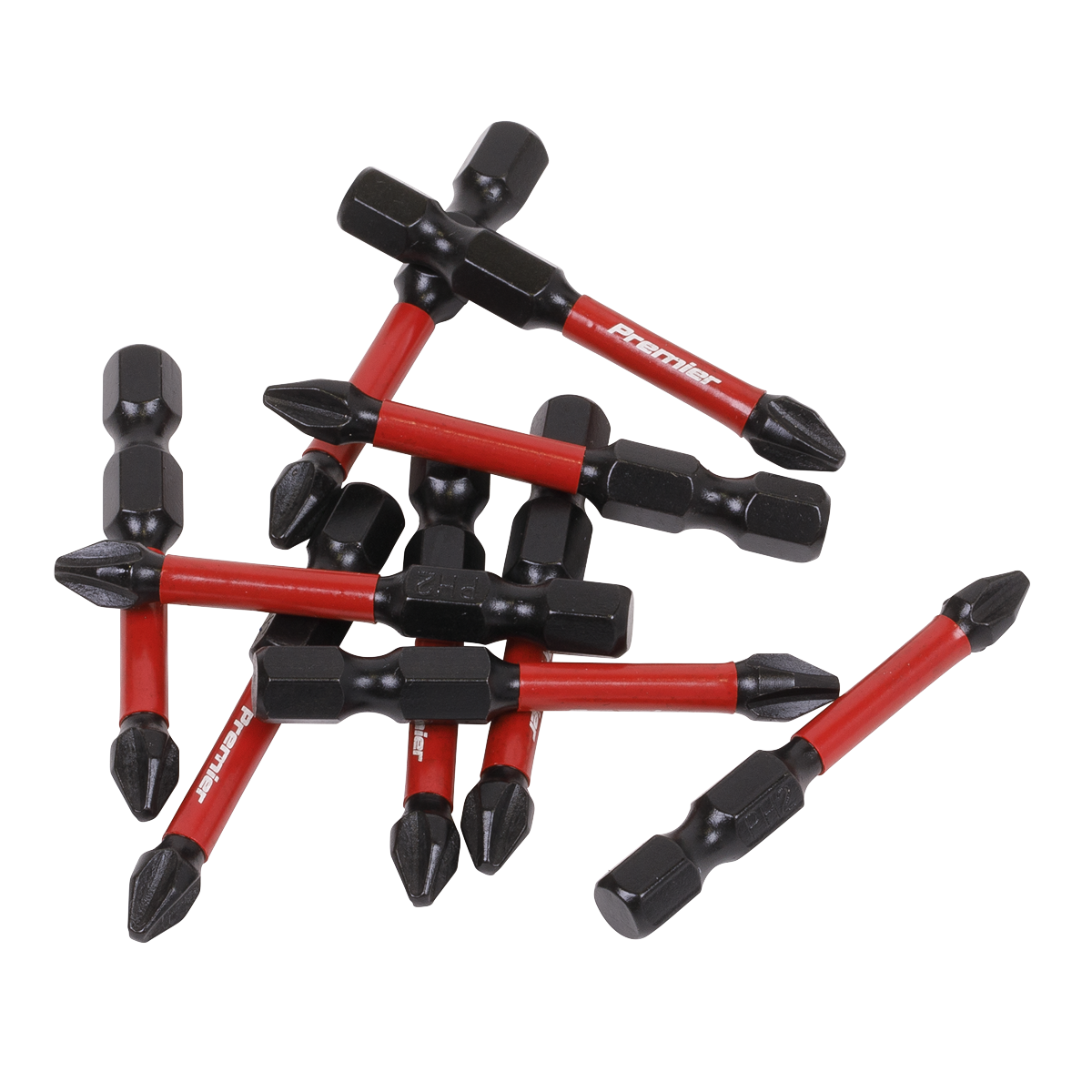 Premier AK8274 Premier Phillips Impact Power Tool Bits #2 x 50mm 10pc