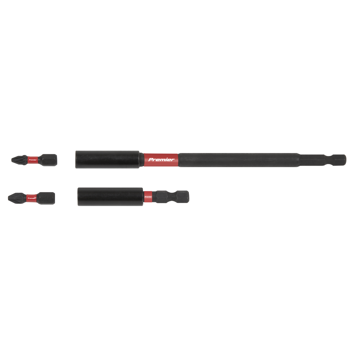 Premier AK8276 Premier Impact Grade Power Tool Bit Holder Set 4pc