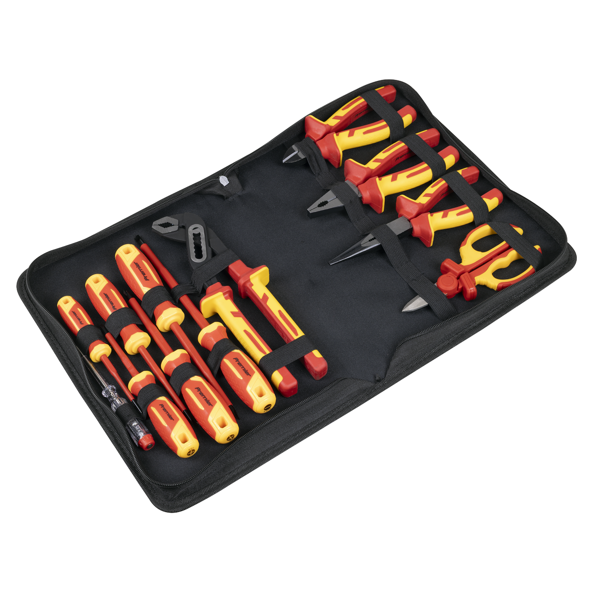 Premier AK83463 Screwdriver, Pliers & Scissor Set 12pc - VDE Approved