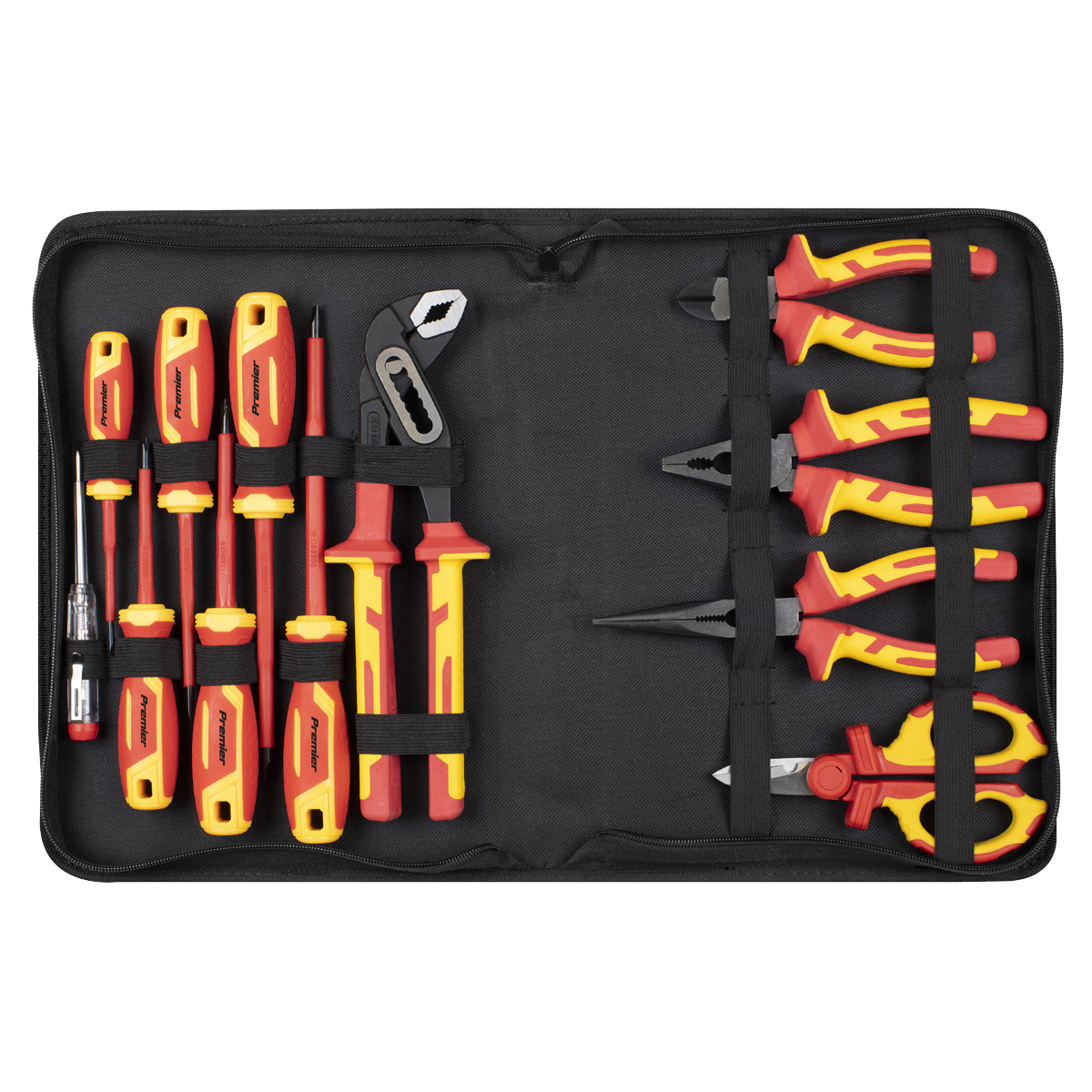 Premier AK83463 Screwdriver, Pliers & Scissor Set 12pc - VDE Approved