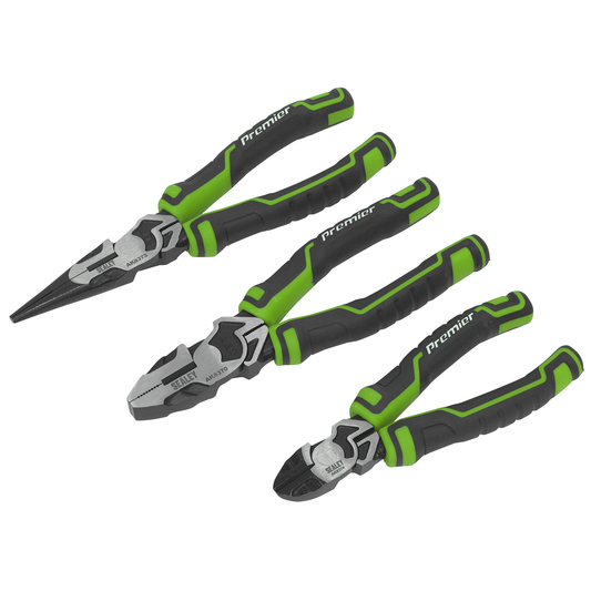Premier AK8376HV Premier High Leverage Pliers Set 3pc - Green