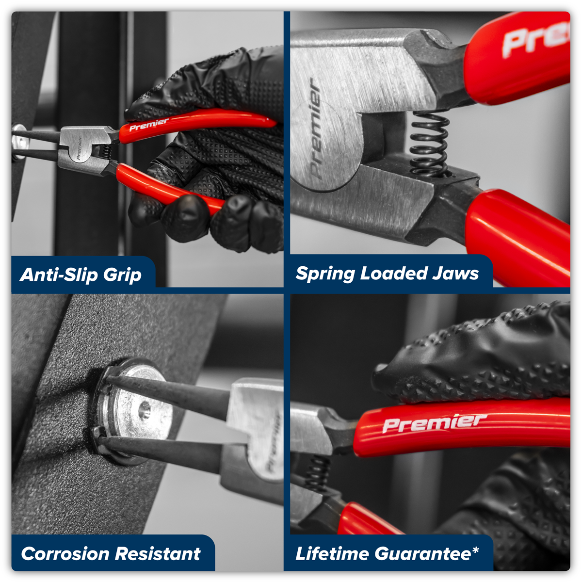 Premier AK84532 Premier Circlip Pliers External Straight Nose 140mm