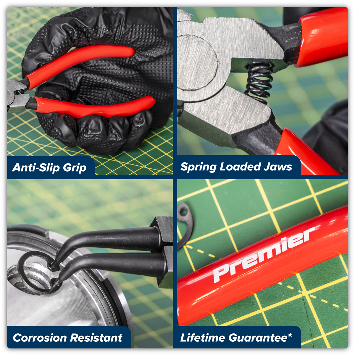 Premier AK84533 Premier Circlip Pliers Internal Bent Nose 140mm