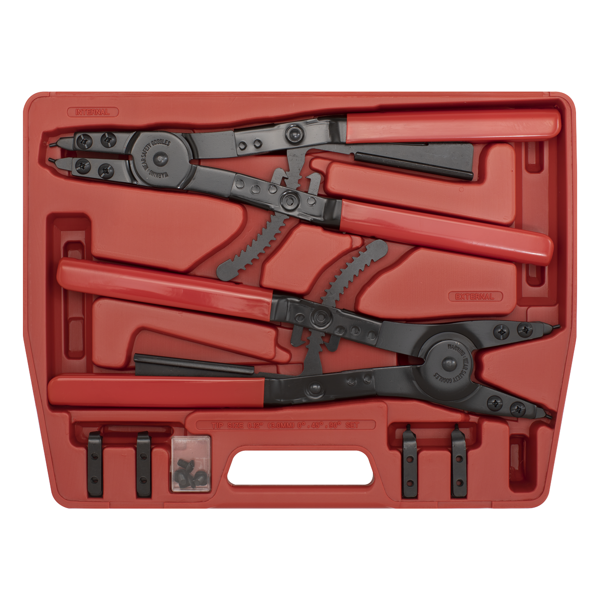 Premier AK8501 Premier Heavy-Duty Circlip Pliers Set Internal/External 400mm