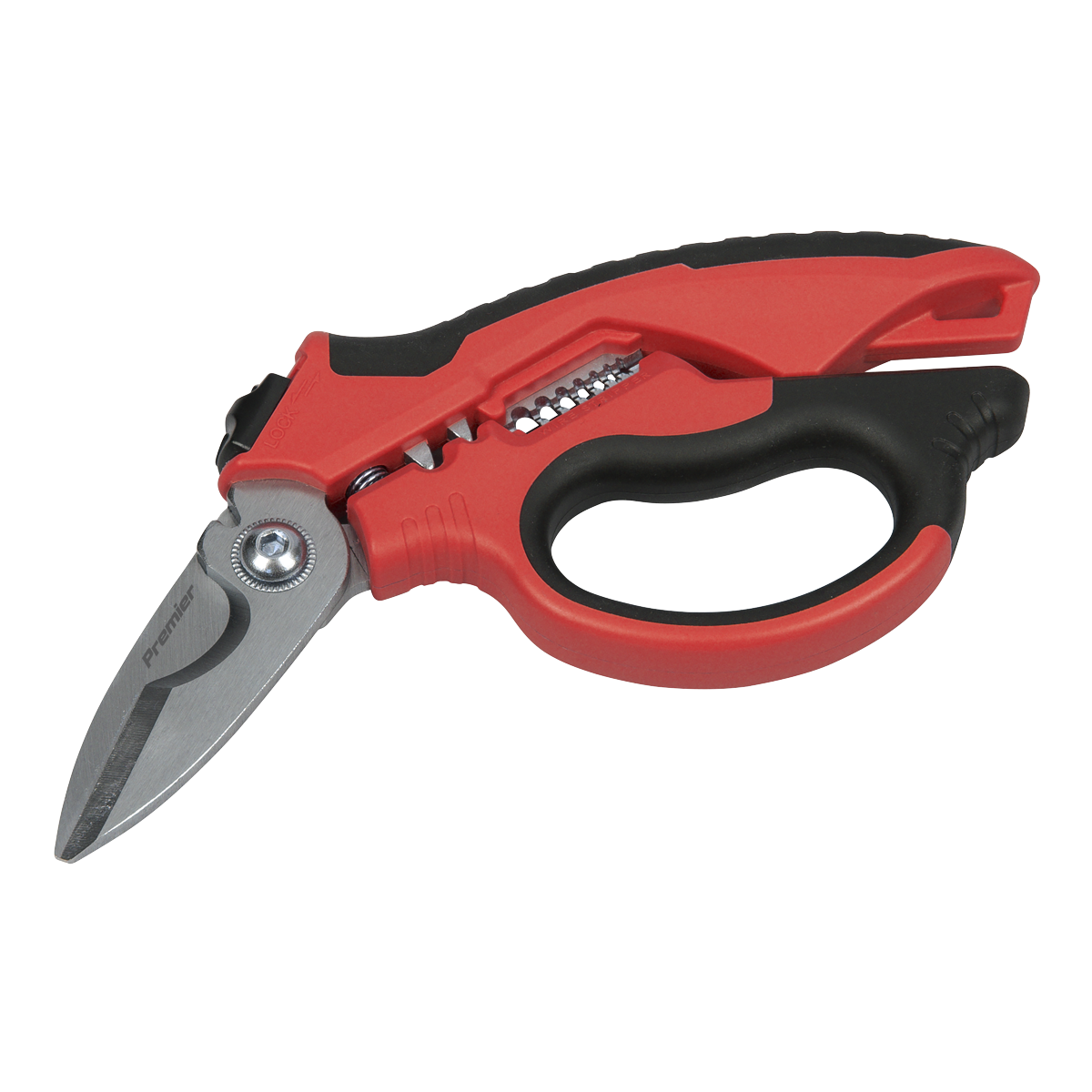 Premier AK8527 Heavy-Duty Electrician's Angled Shears 200mm 3-In-1