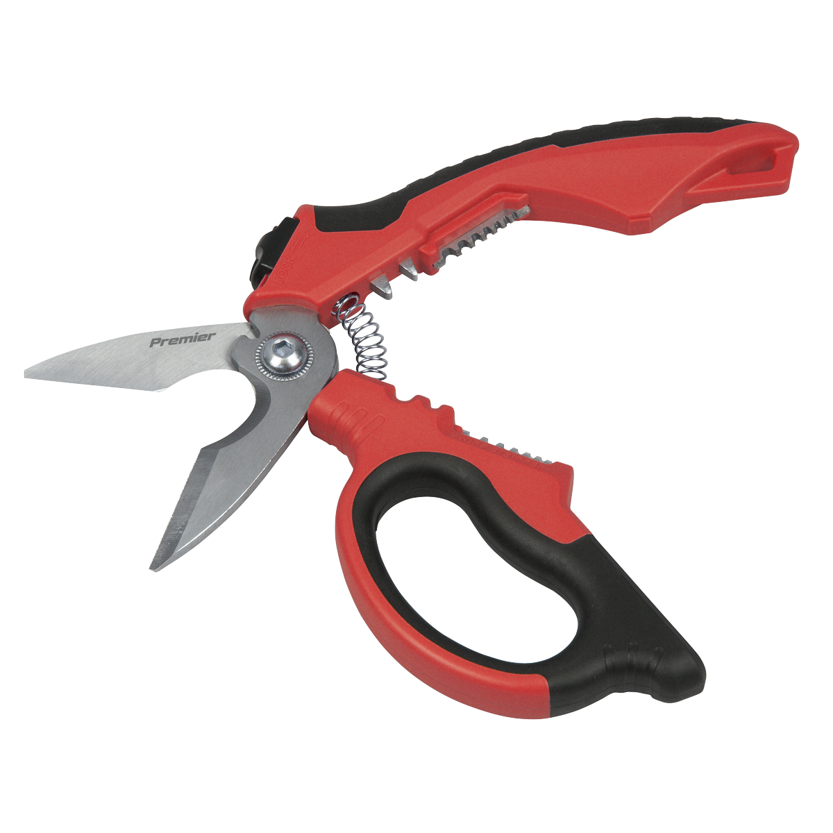 Premier AK8527 Heavy-Duty Electrician's Angled Shears 200mm 3-In-1