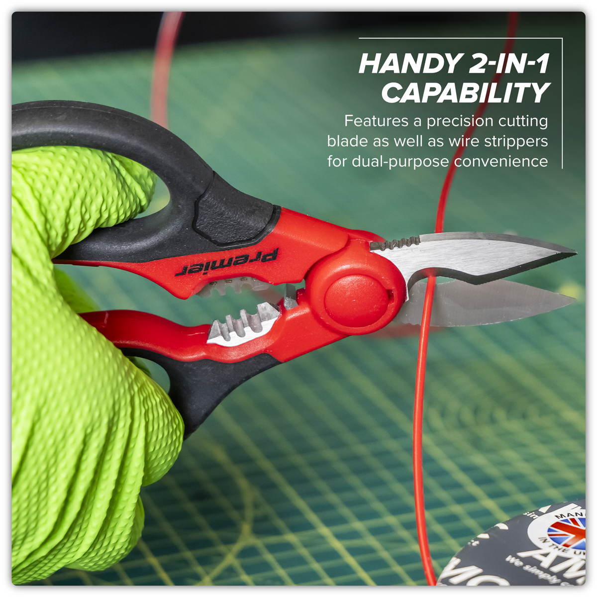 Premier AK8528 Premier Heavy-Duty Electrician's Shears 160mm
