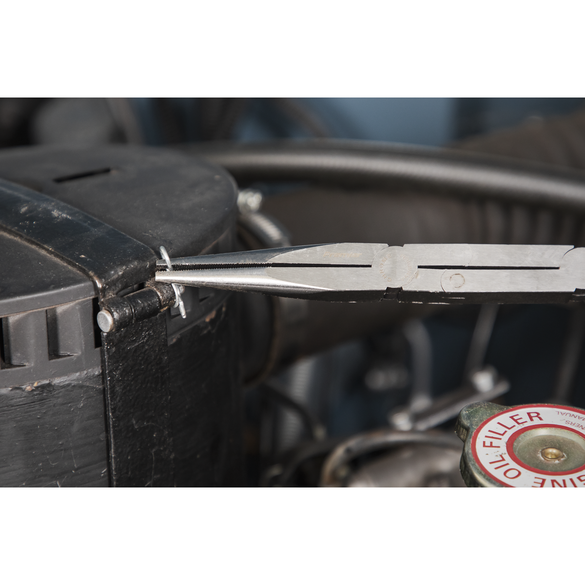 Premier AK8591 Premier Needle Nose 45° Double Joint Pliers 335mm