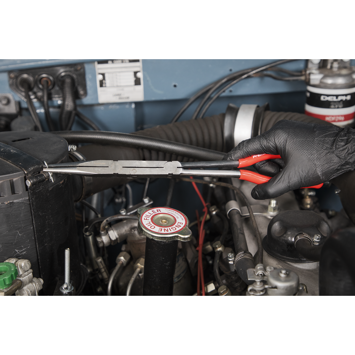 Premier AK8591 Premier Needle Nose 45° Double Joint Pliers 335mm