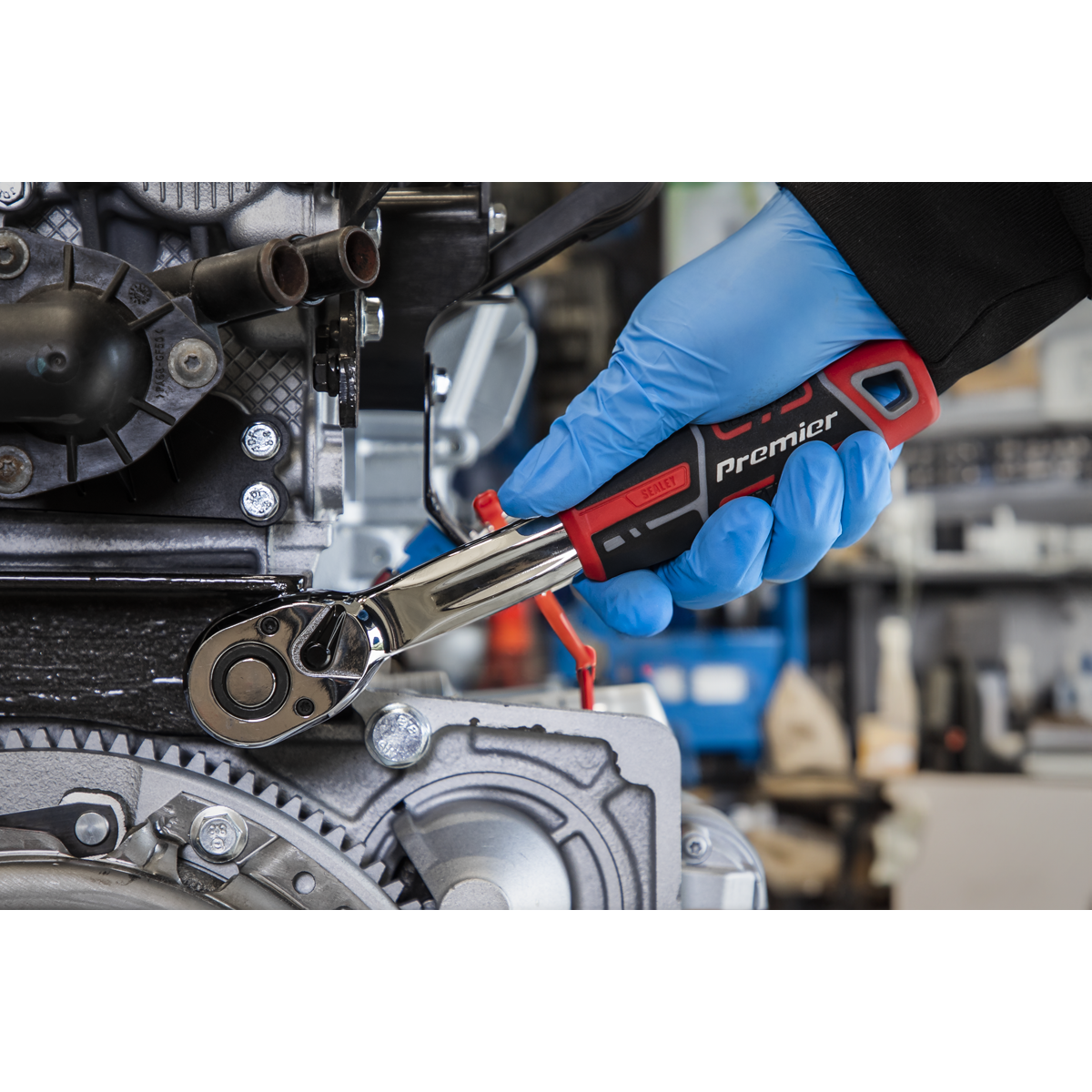 Premier AK8939 Premier Pear-Head Offset Ratchet Wrench with Flip Reverse 1/2"Sq Drive