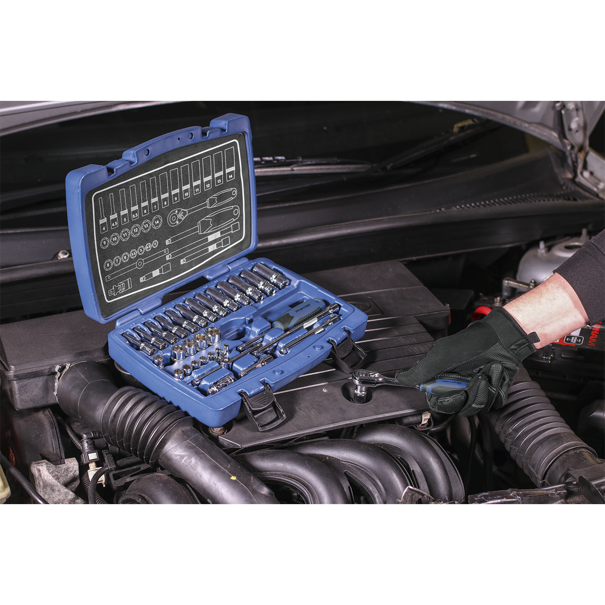 Premier AK8990 Premier Socket Set 1/4"Sq Drive 33pc