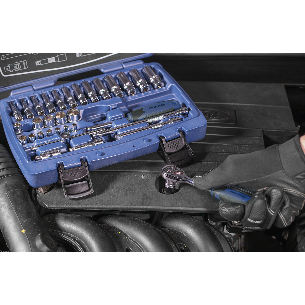 Premier AK8990 Premier Socket Set 1/4"Sq Drive 33pc