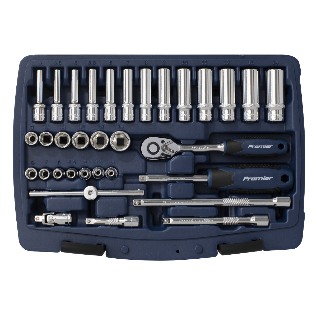 Premier AK8990 Premier Socket Set 1/4"Sq Drive 33pc
