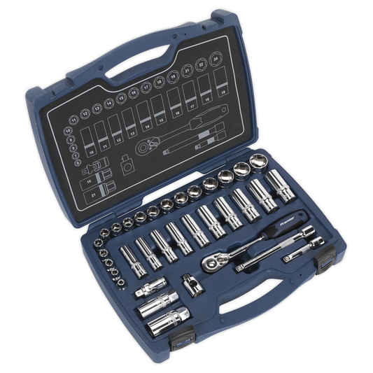 Premier AK8991 Premier Socket Set 3/8"Sq Drive 34pc