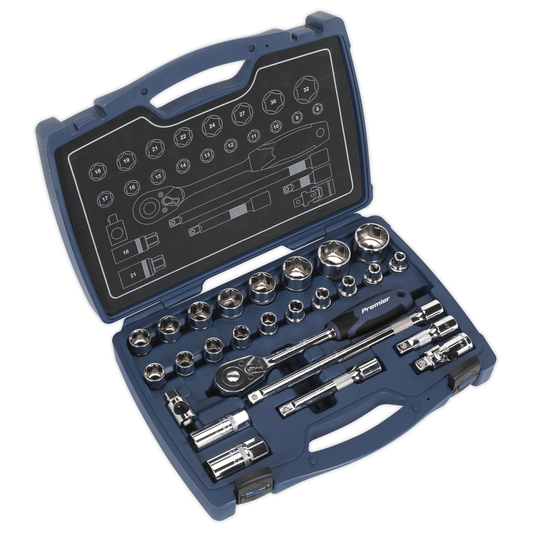 Premier AK8992 Premier Socket Set 1/2"Sq Drive 26pc