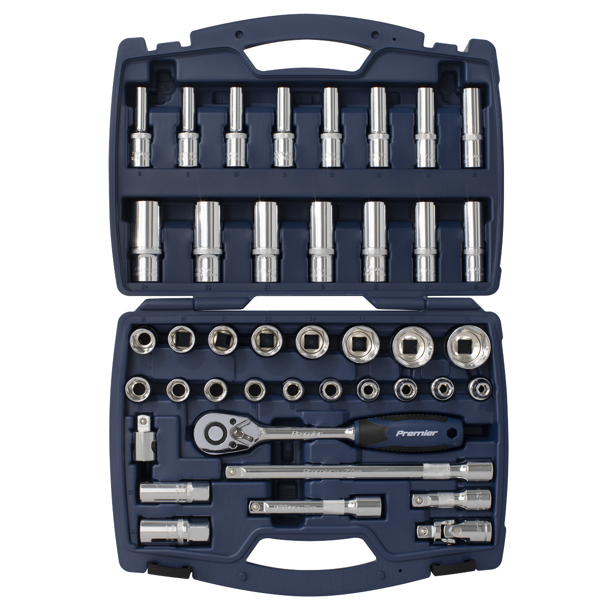 Premier AK8993 Premier Socket Set 1/2"Sq Drive 41pc