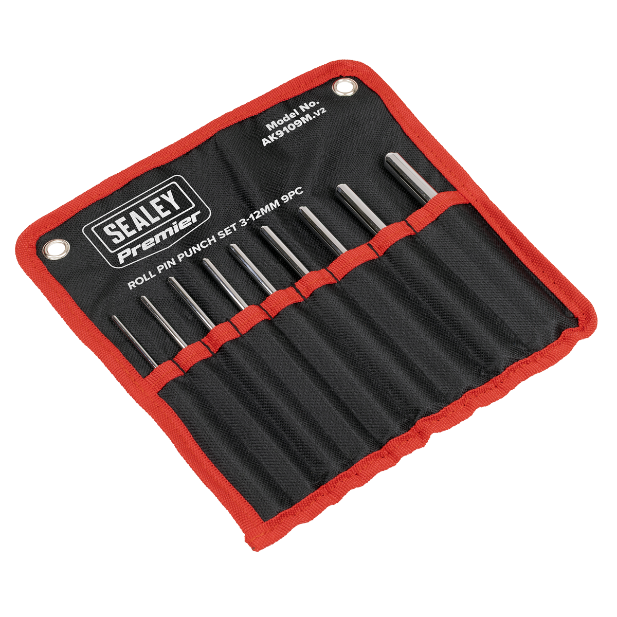 Premier AK9109M Premier Roll Pin Punch Set 3-12mm 9pc
