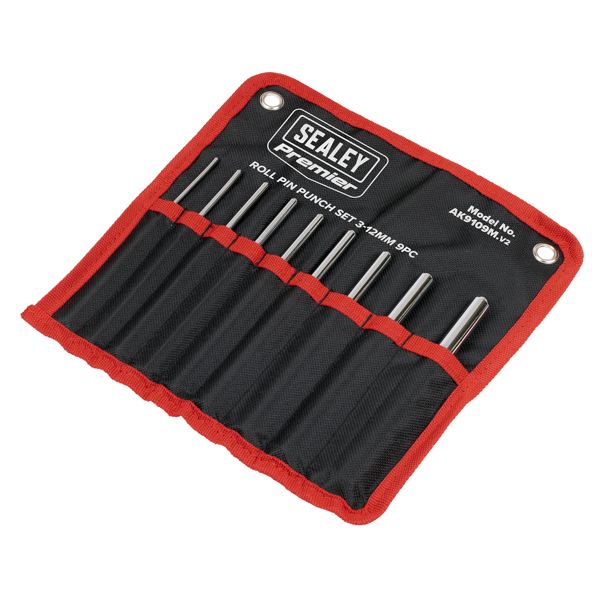 Premier AK9109M Premier Roll Pin Punch Set 3-12mm 9pc