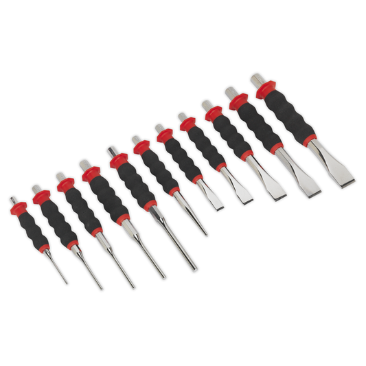 Premier AK9135 Premier Sheathed Punch & Chisel Set 11pc