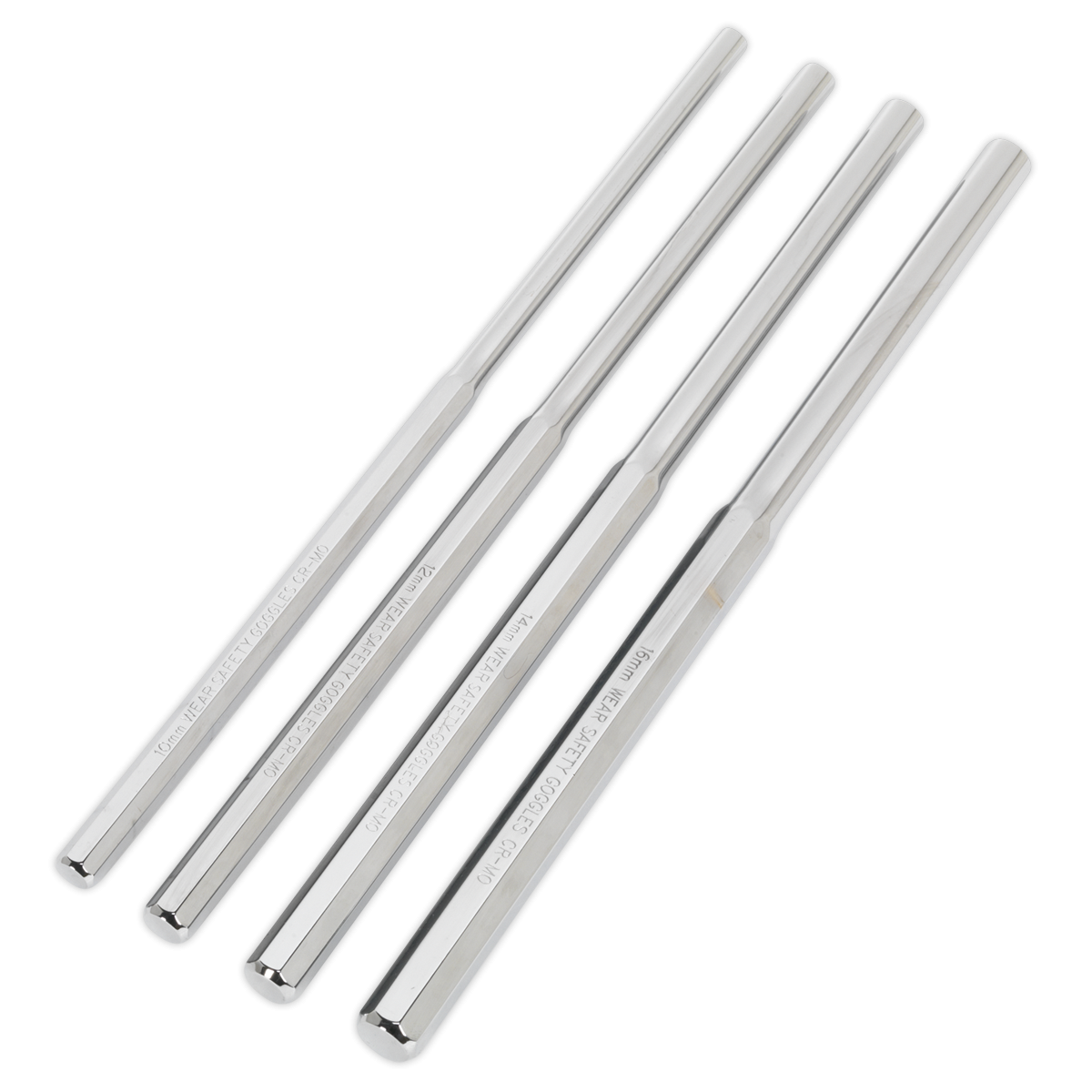 Premier AK9147 Premier Extra-Long Parallel Pin Punch Set 4pc