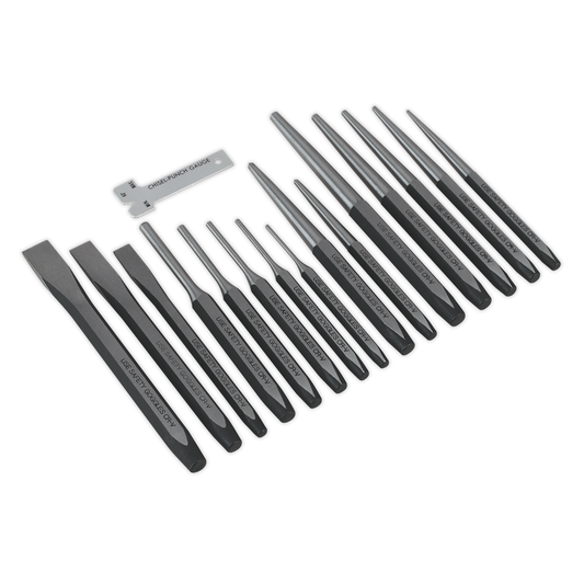 Premier AK9216 Premier Punch & Chisel Set 16pc