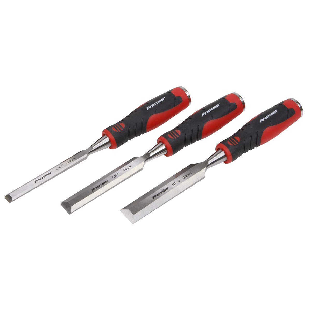 Premier AK9238 Premier Hammer-Thru Wood Chisel Set 3pc